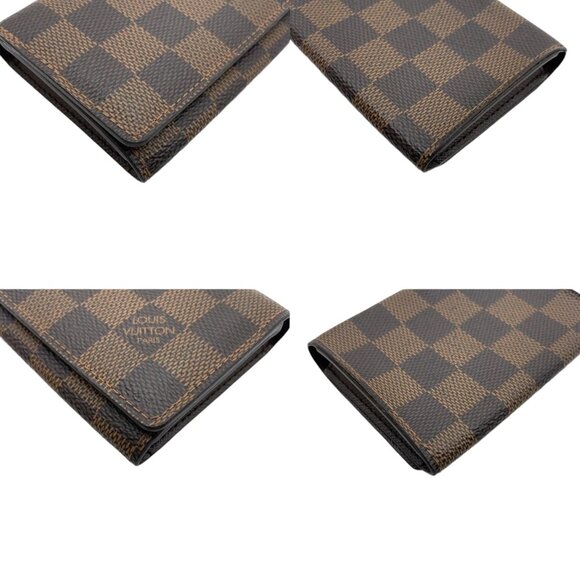 409231AZ (L3) Louis Vuitton Wallet Envelope Brown Damier w/Box - Picture 8 of 11